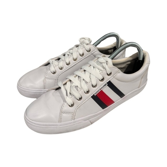 Tommy Hilfiger Womens Twlightz Sneaker Lady Shoes White LowTop Lace Up Sz 8.5M - Picture 1 of 7